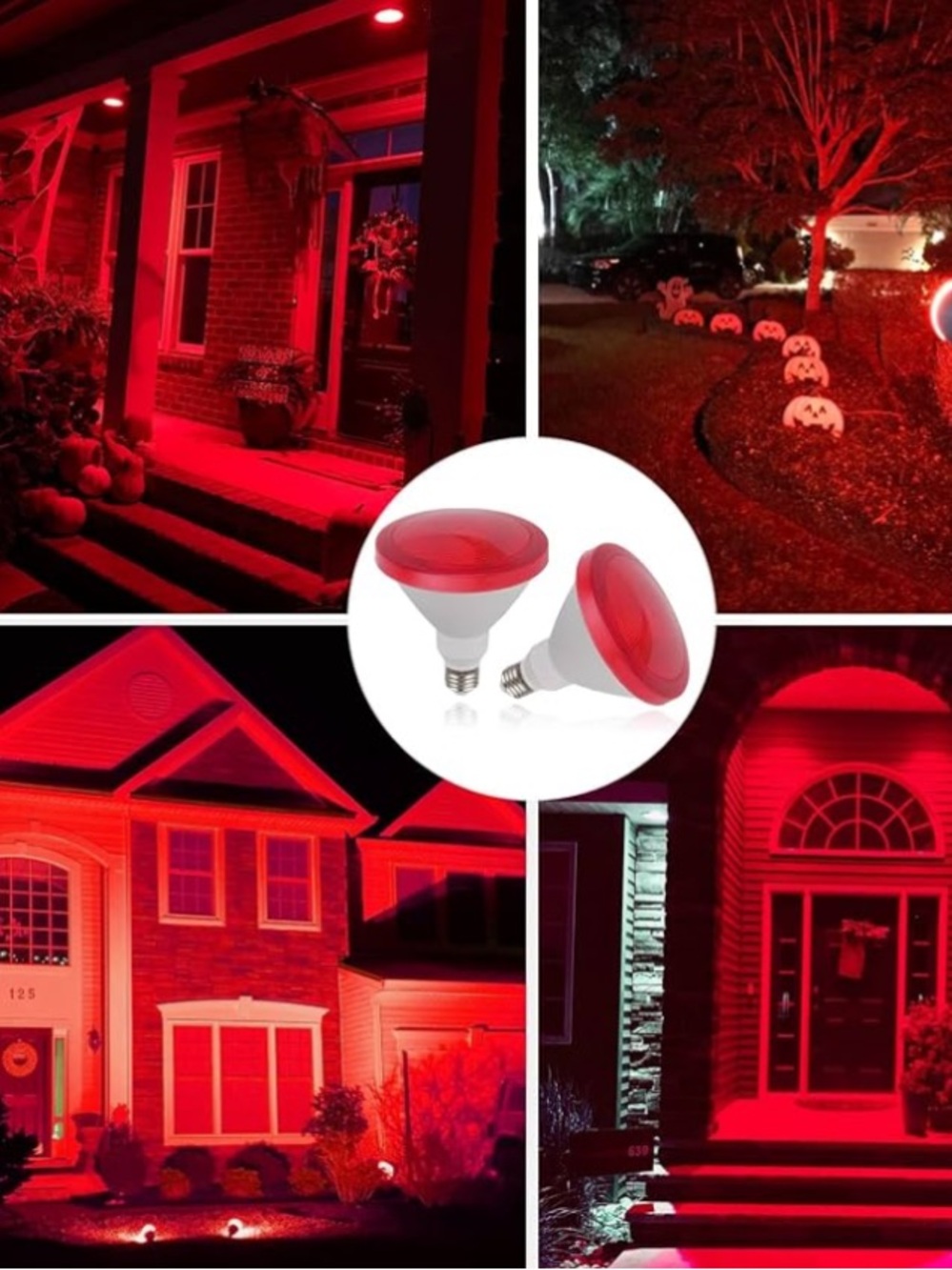 GE Red Light Bulb PAR38 85W Outdoor Flood Light Weatherproof